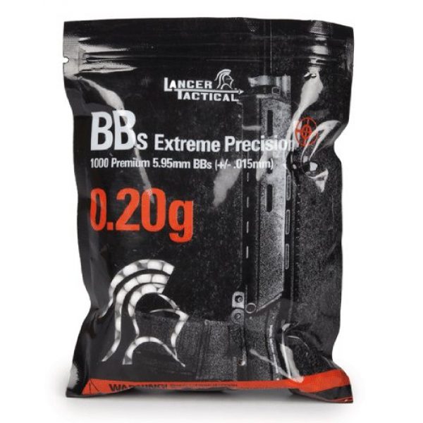 Lancer Tactical Airsoft BB 1 Lancer Tactical 1000 Extreme Precision .20g 6mm Airsoft BBS