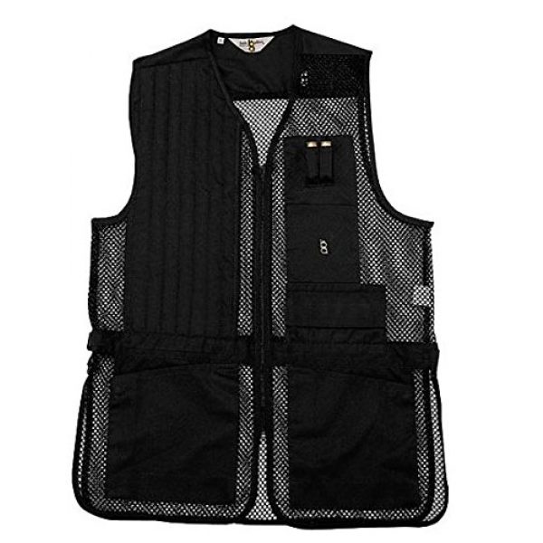 Bob-Allen Airsoft Tactical Vest 1 Bob-Allen Shooting Vest, Left Handed, Black, Medium