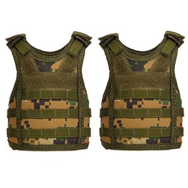 UpAuto Airsoft Tactical Vest 1 UpAuto Mini Beer Vest Military Bottle Beverage Cooler Holder for 12oz or 16oz Cool Bottle Decoration