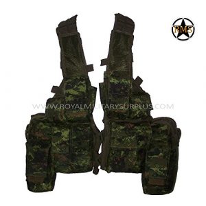 Royal Military Surplus Airsoft Tactical Vest 1 Tactical Vest - Rhodesian - Canada Army Digital Camouflage - Airsoft & Paintball Gear - CADPAT (Temperate Woodland)