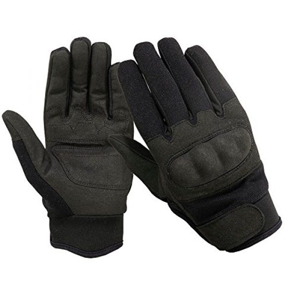 ONETAC OUTDOOR  1 ONETAC OUTDOOR Tactical Fleece Lined Hard Knuckle Cold Weather Gloves Military Police Airsoft