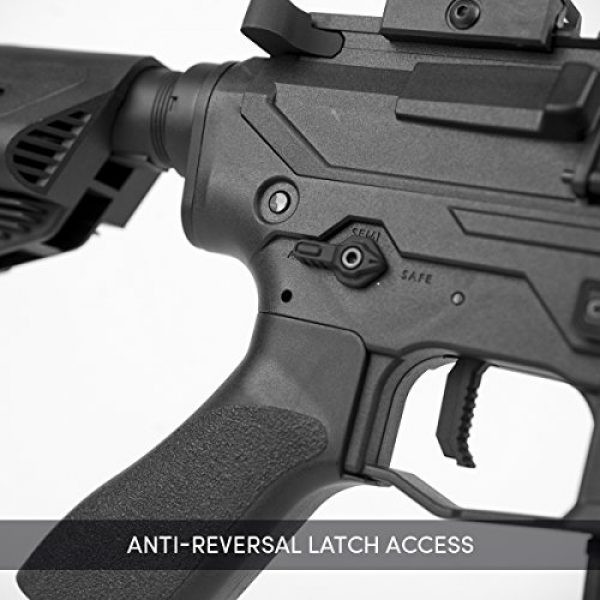 Valken ASL Series M4 Airsoft Rifle AEG 6mm Rifle - Kilo - Black - Image 3