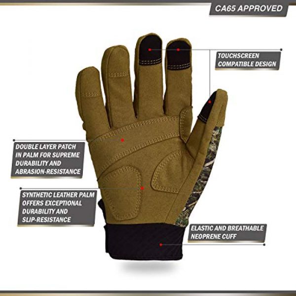 Vgo...  3 Vgo... Unisex Full Finger Touch Screen Tactical Military Gloves Hard Knuckle Gloves for Hunting, Shooting, Motorcycle, Cycling and Hiking (Camo, SL9657)