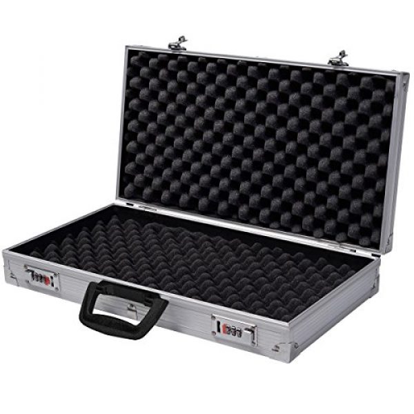 COLIBROX Rifle Case 7 Generic QYUS4160215277381225 Pistol HandGun um New Framed Locking Gun Aluminu Aluminum New Locking Hard Storage Carry Case ry Case Lock Box torage Carry Case