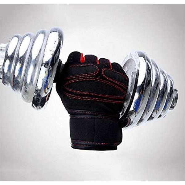 ORVR  5 Workout Gloves, Breathable & Non-Slip Weight Lifting Gloves with Wrist Support for, Pull Up, Fitness Exercise