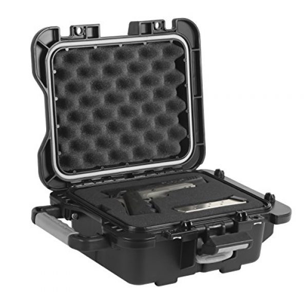 Plano Pistol Case 1 Plano Fieldlocker Medium Mil-Spec Pistol Case, Black, Medium