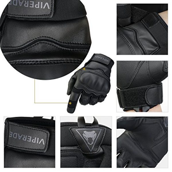 Viperade  5 Viperade Mens Tactical Gloves Military Rubber Hard Knuckle Outdoor Glove | Heavy Duty Glove | Airsoft Glove | Best for Cycling Hiking Camping Powersports