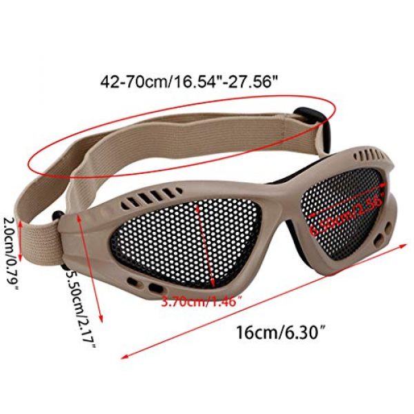 Oranmay  7 Oranmay Eye Protection Goggles Anti Fog Mesh Glasses for Motorcycle Airsoft
