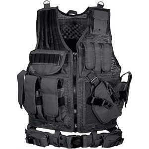 YoMont Airsoft Tactical Vest 1 YoMont Tactical Vest Outdoor Molle Vest Military for Man Women Youth Trainning Tactical Airsoft Combat Vest 600D Encryption Polyester-Military Vest-Adjustable Lightweight