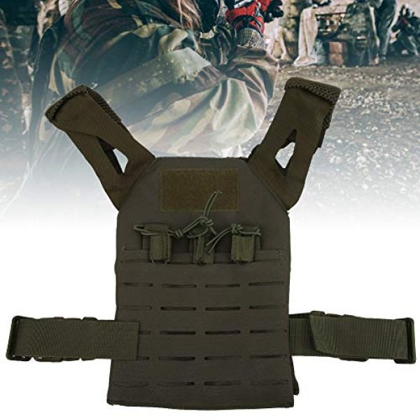 Demeras Airsoft Tactical Vest 7 Demeras EVA Anti-Wrinkle Outdoor Vest Thick Oxford Cloth Anti-Static Tactics Vest Wear-Resistant Training for Kids