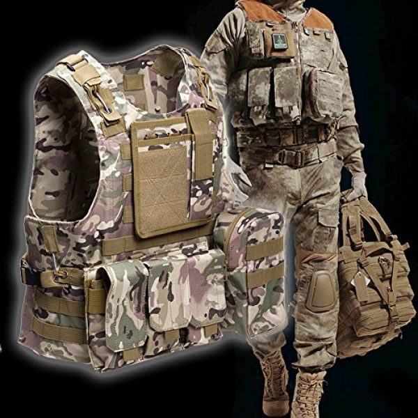 ATAIRSOFT Airsoft Tactical Vest 3 ATAIRSOFT Molle Tactical Airsoft Paintball Vest