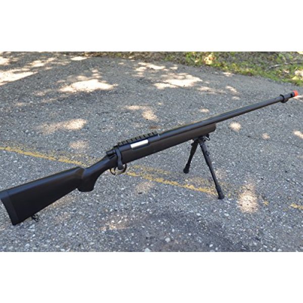 Well Airsoft Rifle 1 mb07b model 700 airsoft spring sniper rifle w/ bipod, flash hider(Airsoft Gun)