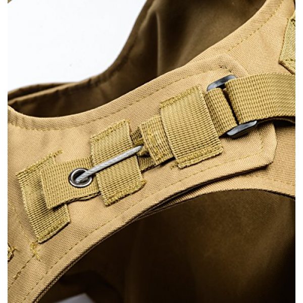 Invenko Airsoft Tactical Vest 5 Invenko Tactical Molle Airsoft Vest Paintball Combat Soft Vest Tan