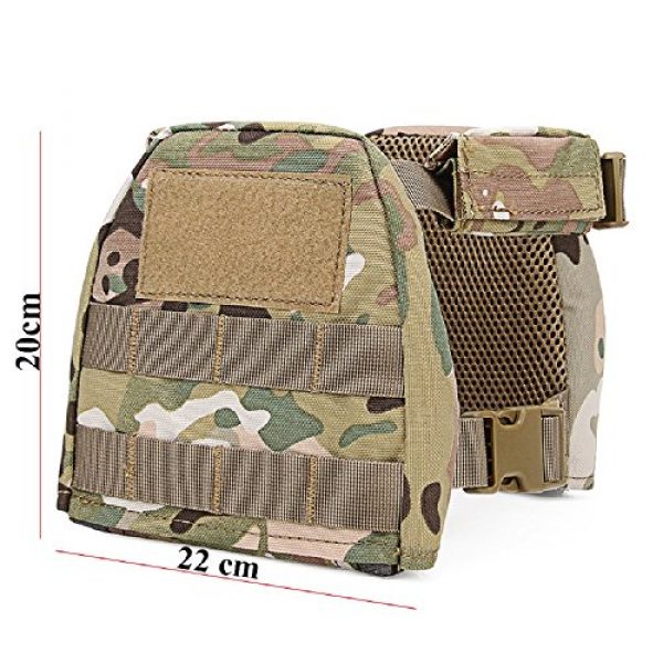 YASHALY Airsoft Tactical Vest 5 YASHALY Chest Rig for Kids, Mini Tactical Vest with Patrol Loading Bearing Belt Assault Molle Combat Children WST Military Protective Gear for WG Game Party