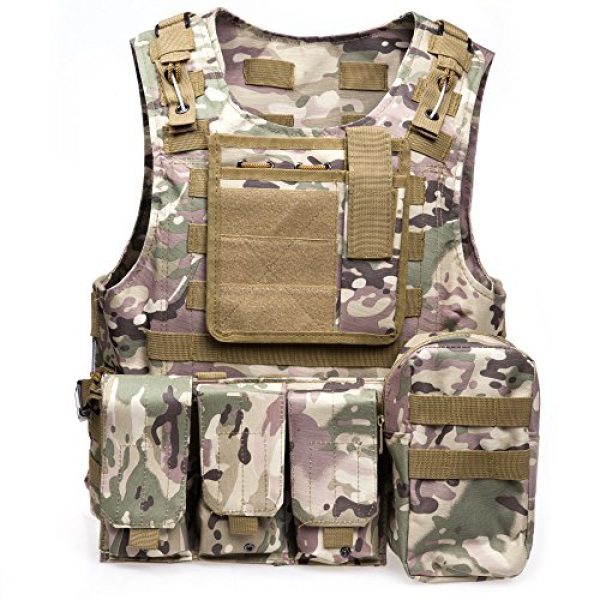 ATAIRSOFT Airsoft Tactical Vest 1 ATAIRSOFT Molle Tactical Airsoft Paintball Vest
