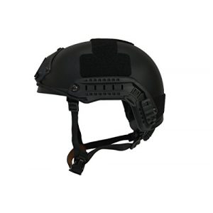 Lancer Tactical  1 Lancer Tactical Airsoft Use MH Ballistic Type Tactical Gear Helmet - Black - L/XL