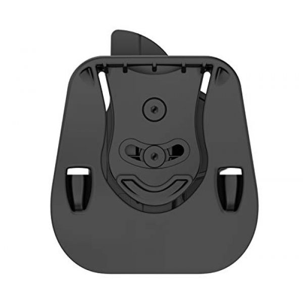 TYWPUID  7 TYWPUID S&W M&P Shield 9mm/.40 Holster, OWB Belt Holster Fits Smith & Wesson MP Shield 9MM/.40 3.1'' Barrel, Tactical 60 ° Adjustable Outside Waistband Paddle Holster with Fast Draw-Right Handed