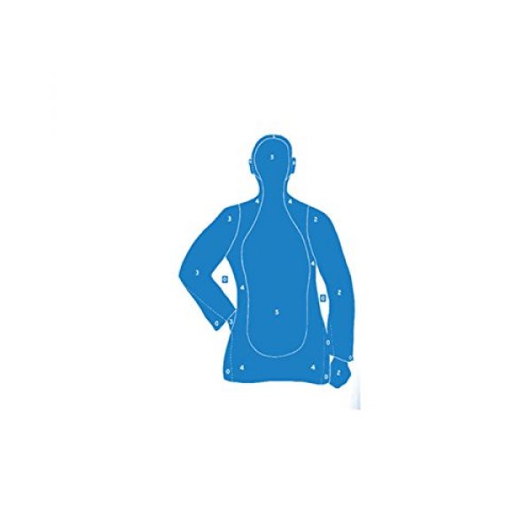 ACTION TARGETS  1 ACTION TARGETS B-21E Blue ECON BLU 25YD SIL TRGT 100