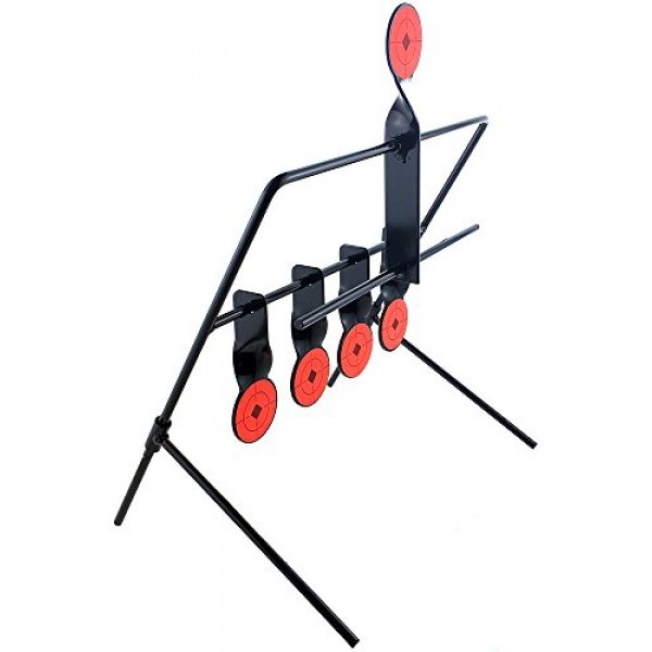 SportPro  6 SportPro Metal BB Resetting Target for AEG GBB Airsoft Black