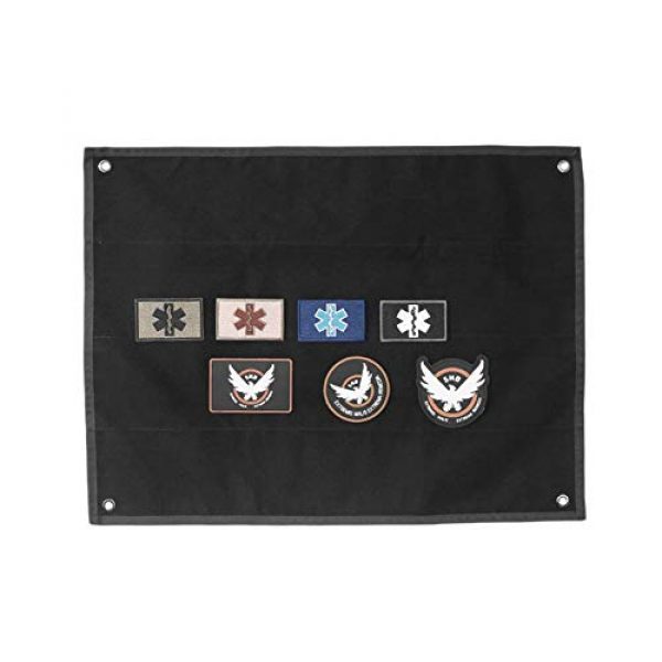 SOUTHYU Airsoft Patch 5 SOUTHYU Tactical Military Combat Morale Patch Holder Display Panel Board Military Hook and Loop Patches Organizer Frame (43.3 x 27.56 inch)