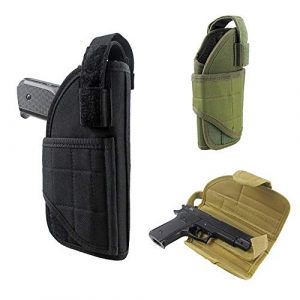 LIVIQILY 4 LIVIQILY Tactical Vertical Belt Mount Handgun Holster Belt Universal MOLLE Pistol Holster Right Hand Gun Holder