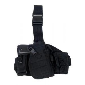 Lancer Tactical  1 Lancer Tactical CA-324 MOLLE Platform Drop Leg Airsoft Gun Holster (Black)