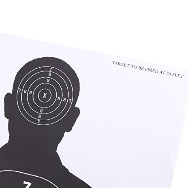 Juvale 3 Juvale Shooting Range Paper Silhouette Targets for Firearms (17 x 25 in, 50 Sheets)