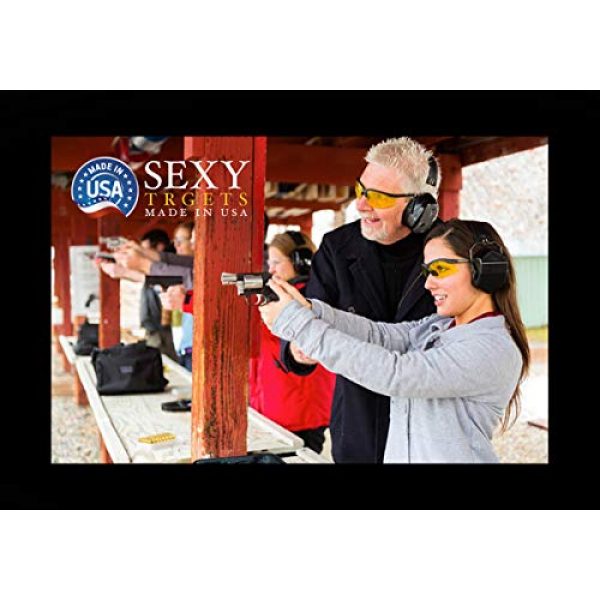 Sexy Targets  3 Sexy Targets 12''x18'' - 10 Pack Thick Paper Sheets for Pistols, Rifles, BB, Airsoft, Pellet Guns & More. Made in USA.