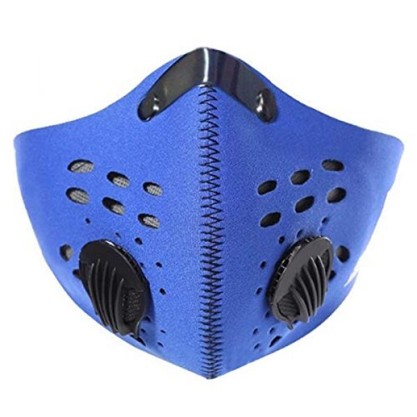 ZLM BAG US  5 ZLM BAG US Unisex Dustproof Breathable Valve Velcro Mouth Cover Half Face Mask for Outdoors Cycling Travel