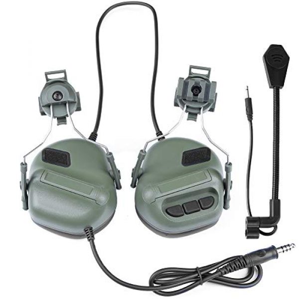ATAIRSOFT  1 ATAIRSOFT Tactical Headset war Unlimited Power intercom with Microphone Waterproof Headphones, no Noise Reduction Function