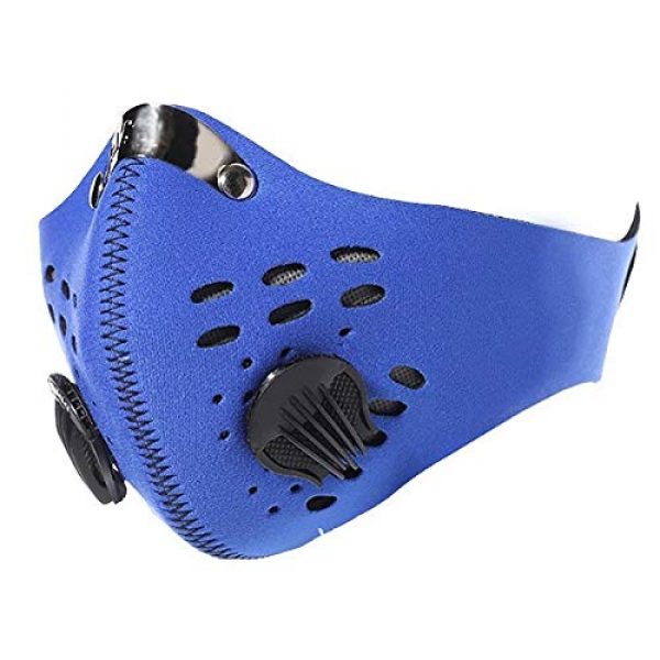 ZLM BAG US  6 ZLM BAG US Unisex Dustproof Breathable Valve Velcro Mouth Cover Half Face Mask for Outdoors Cycling Travel