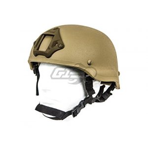 Lancer Tactical  1 Lancer Tactical CA-727 MICH 2002 Safety Airsoft Helmet w/ NVG Mount (Tan)