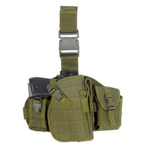 Lancer Tactical  1 Lancer Tactical CA-324 MOLLE Platform Drop Leg Airsoft Gun Holster (Green)