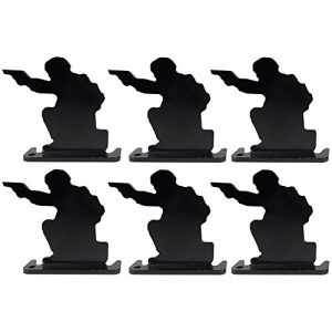 SportPro  1 SportPro Full Steel Soldier Shooting Targets Type A 6 pcs for AEG GBB Airsoft Black