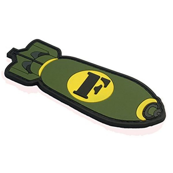 F-Bomb Morale Gear Airsoft Patch 2 F-Bomb PVC Morale Patch