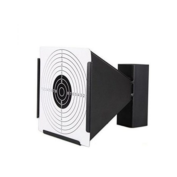 Guyuyii  1 Guyuyii 14cm Steel Target Holder + 100 Targets air Rifle Pelet Trap Shooting Airsoft
