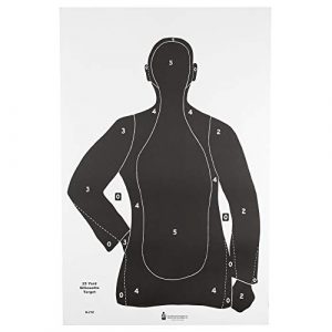 Action Targets 1 Law Enforcement Targets B-21E Economy 25 Yard Silhouette Target 23x35 Inch Black 100 Per