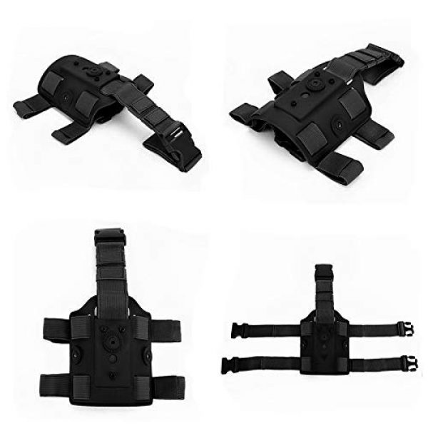 FIRECLUB 2 FIRECLUB Tactical Molle Hunting Thigh Drop Leg Platform Holster Dual Strap Leg Thigh Holster Bag Pouch Tactical Leggings Device