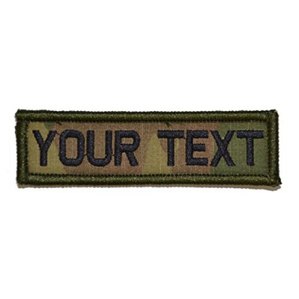 Tactical Gear Junkie Airsoft Patch 1 Customizable Text 1x3 Patch w/Hook Fastener Morale Patch - Multicam