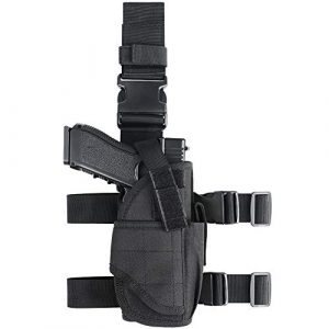 XAegis  1 XAegis Drop Leg Holster for Pistols Tactical Thigh Rig Gun Holster with Magazine Pouch Adjustable Right Handed