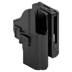 PISOLHO  1 PISOLHO S&W M&P 9mm Holster, 9MM/.40 3.1 Barrel Handgun Holder, Belt Clip Holster Tactical Outside Pistol Belt Holster 60° Adjustable Carry Angle, Right-Handed, Black
