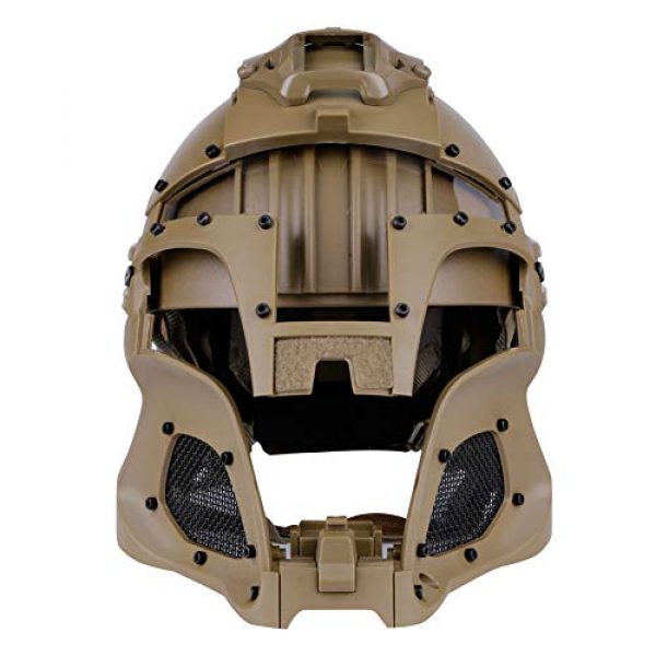 LEJUNJIE  6 LEJUNJIE Tactical Military Ballistic Helmet Side Rail NVG Shroud Transfer Base Army Combat Airsoft Paintball Full Face Mask Helmet