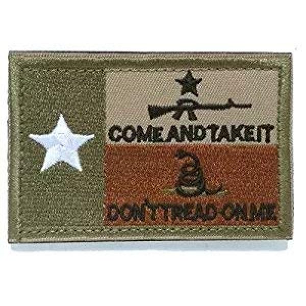 Homiego Airsoft Patch 7 Homiego Texas State Flag Military Tactical Morale Desert Badge Hook & Loop Embroidery Patch for Hat Backpack Jacket (Texas State Flag - B)