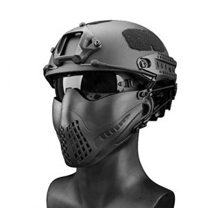 Freahap 1 Freahap Airsoft Half Face Mask Antifog Mask for Cycling Airsoft Paintball Party