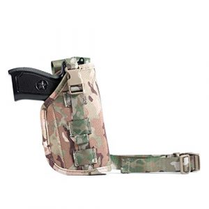 LIVIQILY  6 LIVIQILY Camouflage Tactical Molle Pistol Thigh Gun Holster Leg Holster Adjustable Pistol Carrier Airsoft Hunting Case Vertical Accessories