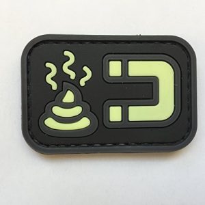 uuKen Airsoft Patch 1 uuKen Tactical Airsoft Poop Magnet Shit Magnet PVC Rubber Patch Funny by Tactical Gear