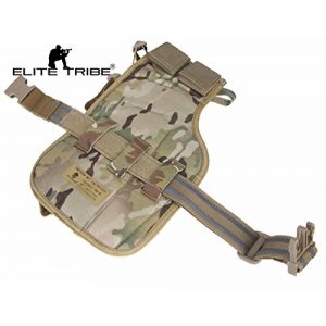 Elite Tribe  1 Elite Tribe MP7 Tactical Leg Holster Shooting Pistol Drop Pouch Multicam Camo Gun Holder Left Right Hand