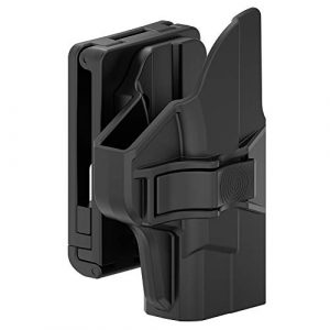 PISOLHO  1 PISOLHO S&W M&P Shield 9MM/.40 Holster, Tactical Outside Waistband Pants Belt Holster Fits Smith and Wesson M&P Shield 9mm/.40 3.1'' Barrel Holder, 60°Adjustable Carry Angle, Right-Handed, Black