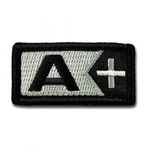 BASTION Airsoft Patch 1 BASTION Morale Patches (Blood Type A Pos, BNW) | 3D Embroidered Patches with Hook & Loop Fastener Backing | Well-Made Clean Stitching | Military Patches for Tactical Bag, Hats & Vest