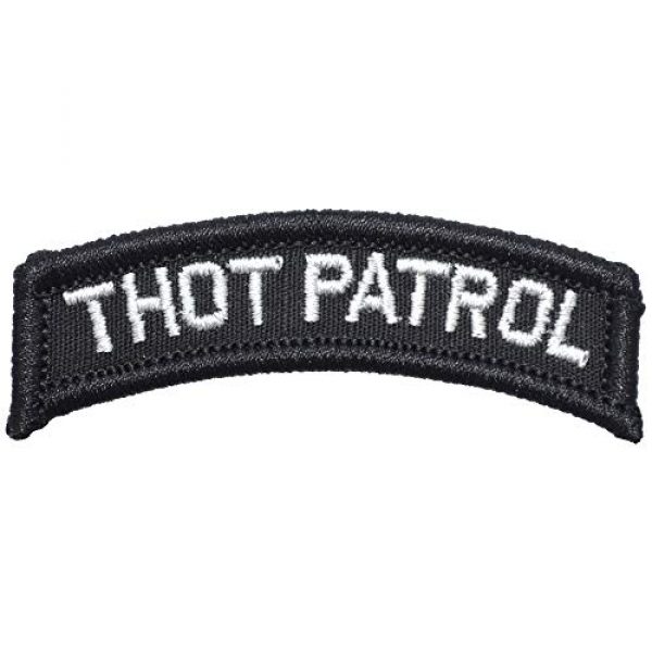 Tactical Gear Junkie Airsoft Morale Patch 1 Thot Patrol - Tab Patch - Black